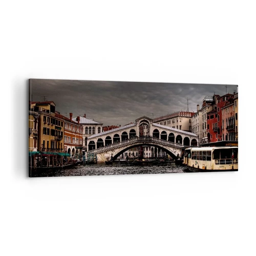 Cuadro sobre lienzo - Impresión de Imagen - Promesa de una velada veneciana - 100x40 cm