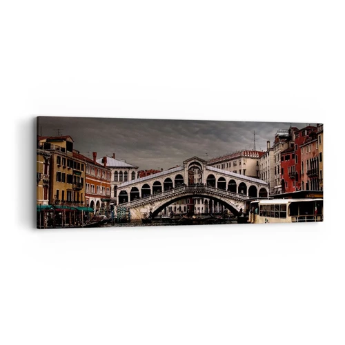 Cuadro sobre lienzo - Impresión de Imagen - Promesa de una velada veneciana - 90x30 cm