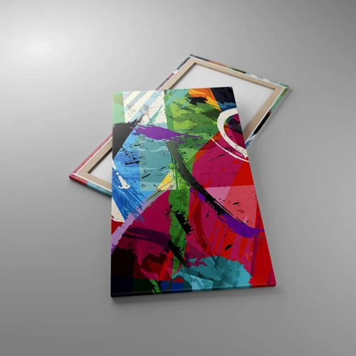 Cuadro sobre lienzo - Impresión de Imagen - Rápido, animado y con efecto - 65x120 cm
