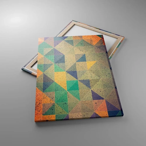 Cuadro sobre lienzo - Impresión de Imagen - República de los triángulos - 70x100 cm