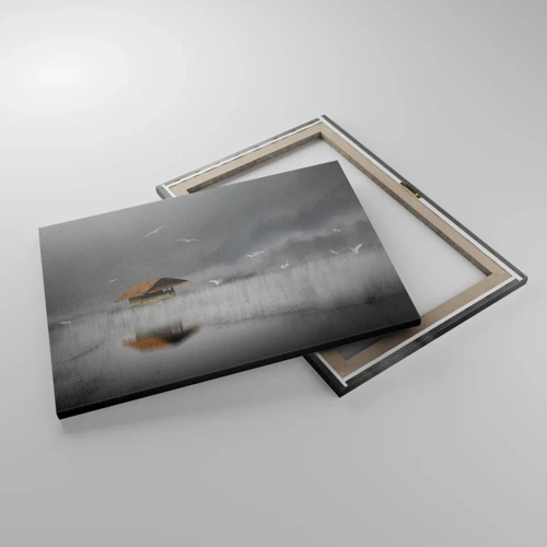 Cuadro sobre lienzo - Impresión de Imagen - Resguardo de la lluvia - 70x50 cm