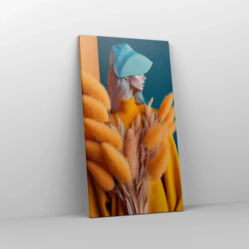 Cuadro sobre lienzo - Impresión de Imagen - Retrato esponjoso - 45x80 cm