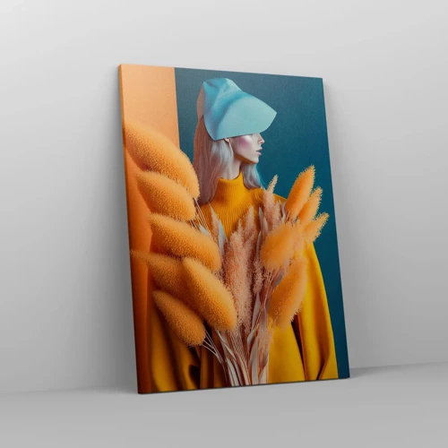 Cuadro sobre lienzo - Impresión de Imagen - Retrato esponjoso - 50x70 cm