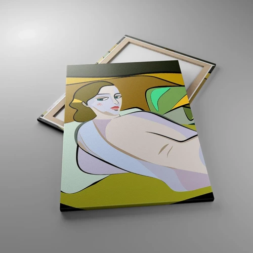 Cuadro sobre lienzo - Impresión de Imagen - Retrato íntimo - 70x100 cm