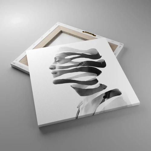 Cuadro sobre lienzo - Impresión de Imagen - Retrato surrealista - 40x40 cm
