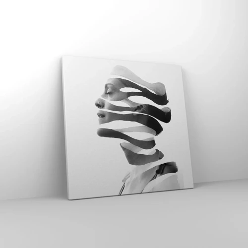 Cuadro sobre lienzo - Impresión de Imagen - Retrato surrealista - 40x40 cm