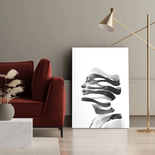 Cuadro sobre lienzo - Impresión de Imagen - Retrato surrealista - 55x100 cm