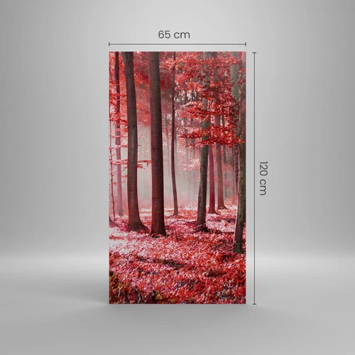Cuadro sobre lienzo - Impresión de Imagen - Rojo como el que más - 65x120 cm