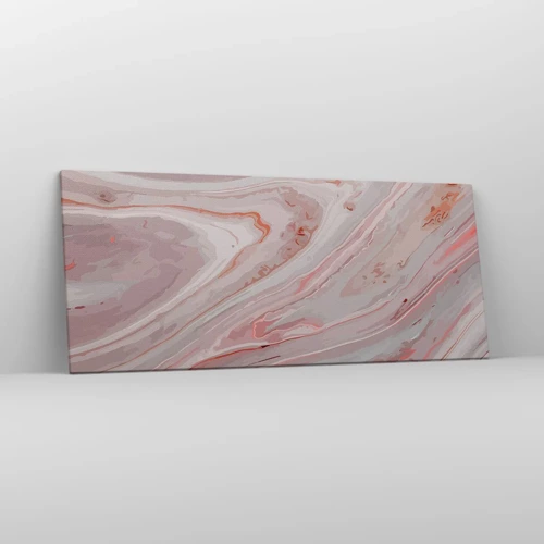 Cuadro sobre lienzo - Impresión de Imagen - Rosa líquido - 120x50 cm