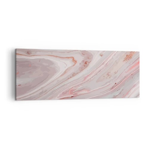 Cuadro sobre lienzo - Impresión de Imagen - Rosa líquido - 140x50 cm