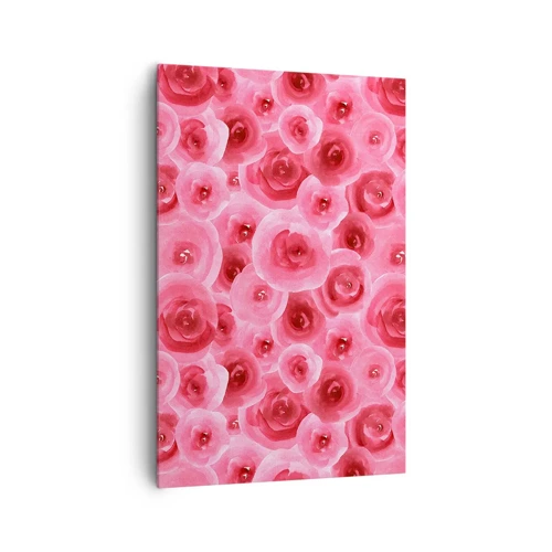 Cuadro sobre lienzo - Impresión de Imagen - Rosas abajo y arriba - 80x120 cm