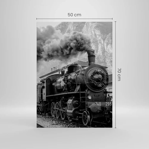 Cuadro sobre lienzo - Impresión de Imagen - Rumbo a la estación... - 50x70 cm