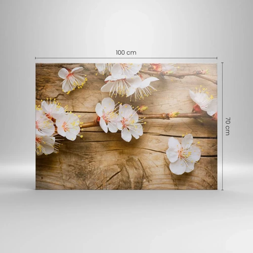 Cuadro sobre lienzo - Impresión de Imagen - Se acerca la primavera - 100x70 cm