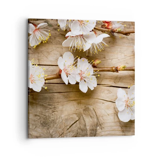 Cuadro sobre lienzo - Impresión de Imagen - Se acerca la primavera - 70x70 cm