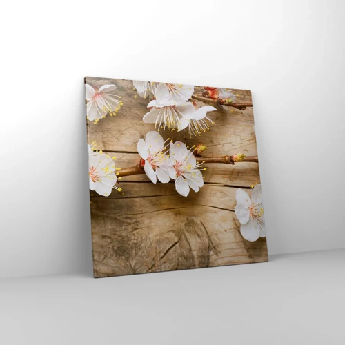 Cuadro sobre lienzo - Impresión de Imagen - Se acerca la primavera - 70x70 cm
