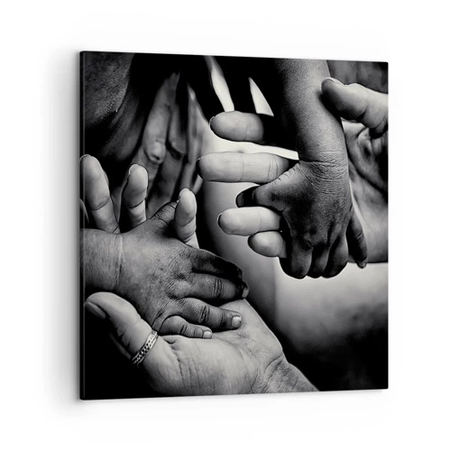 Cuadro sobre lienzo - Impresión de Imagen - Ser humano - 50x50 cm