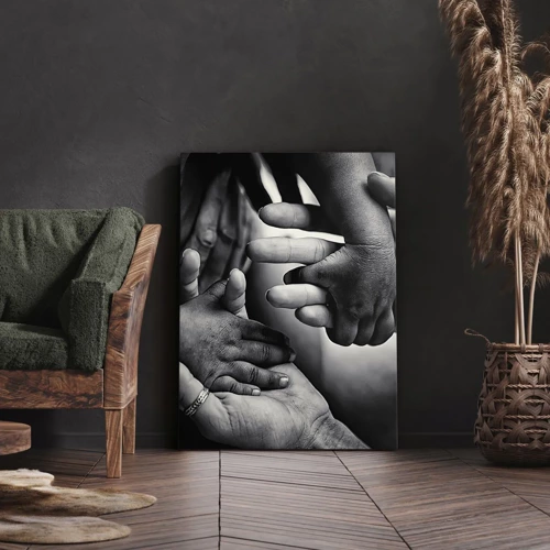 Cuadro sobre lienzo - Impresión de Imagen - Ser humano - 70x100 cm