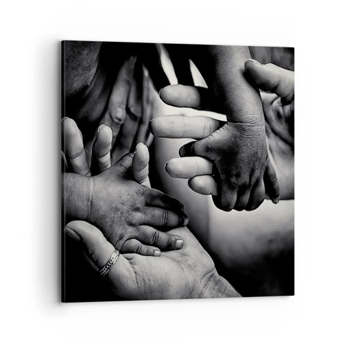 Cuadro sobre lienzo - Impresión de Imagen - Ser humano - 70x70 cm