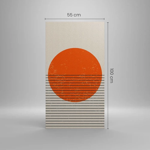 Cuadro sobre lienzo - Impresión de Imagen - Siempre el sol - 55x100 cm