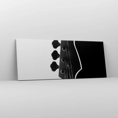Cuadro sobre lienzo - Impresión de Imagen - Silencio musical  - 100x40 cm