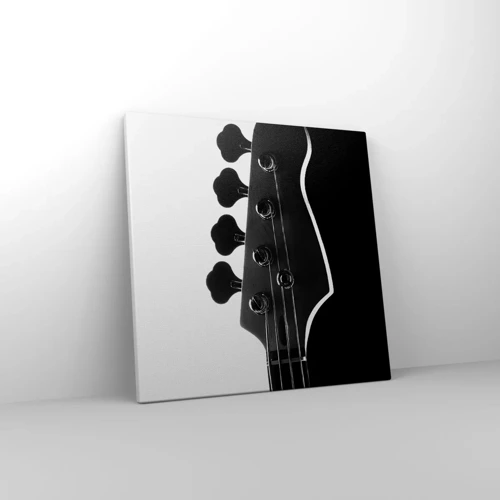 Cuadro sobre lienzo - Impresión de Imagen - Silencio musical  - 40x40 cm