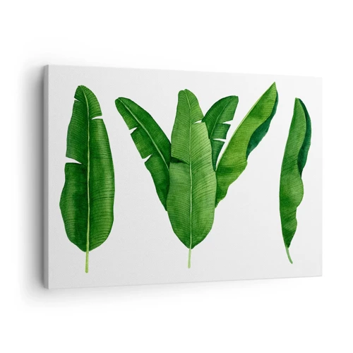 Cuadro sobre lienzo - Impresión de Imagen - Simetría verde - 70x50 cm