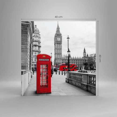 Cuadro sobre lienzo - Impresión de Imagen - Sin duda, Londres - 40x40 cm