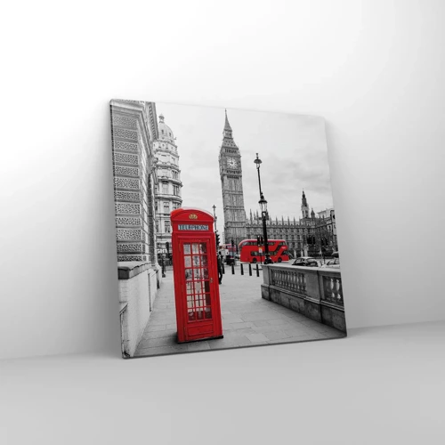 Cuadro sobre lienzo - Impresión de Imagen - Sin duda, Londres - 60x60 cm