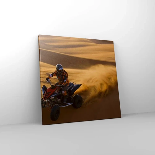 Cuadro sobre lienzo - Impresión de Imagen - Sobre las olas de la arena - 40x40 cm