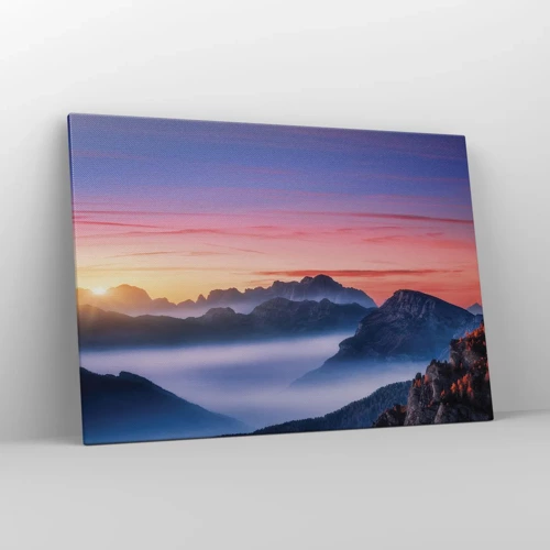 Cuadro sobre lienzo - Impresión de Imagen - Sobre los valles - 100x70 cm