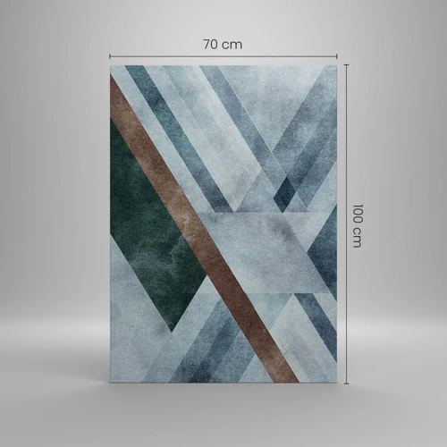 Cuadro sobre lienzo - Impresión de Imagen - Sofisticada elegancia de la geometría - 70x100 cm