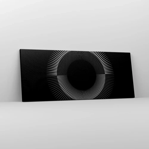 Cuadro sobre lienzo - Impresión de Imagen - Sol negro - 100x40 cm