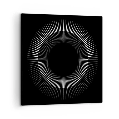 Cuadro sobre lienzo - Impresión de Imagen - Sol negro - 50x50 cm