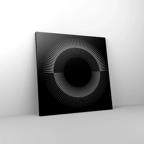 Cuadro sobre lienzo - Impresión de Imagen - Sol negro - 50x50 cm