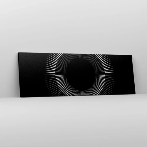 Cuadro sobre lienzo - Impresión de Imagen - Sol negro - 90x30 cm