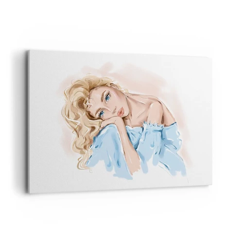 Cuadro sobre lienzo - Impresión de Imagen - Soñar en azul - 100x70 cm