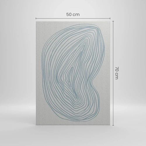 Cuadro sobre lienzo - Impresión de Imagen - Sonrisa de una gota - 50x70 cm