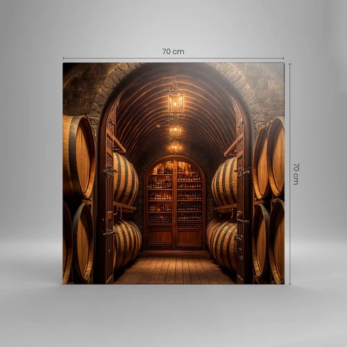 Cuadro sobre lienzo - Impresión de Imagen - Sótano atmosférico - 70x70 cm