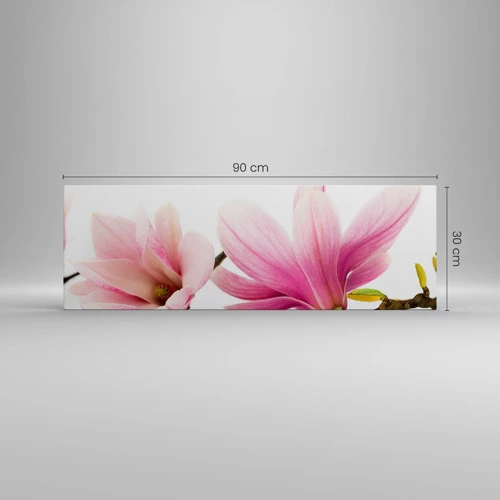 Cuadro sobre lienzo - Impresión de Imagen - Suave como un soplo de primavera - 90x30 cm