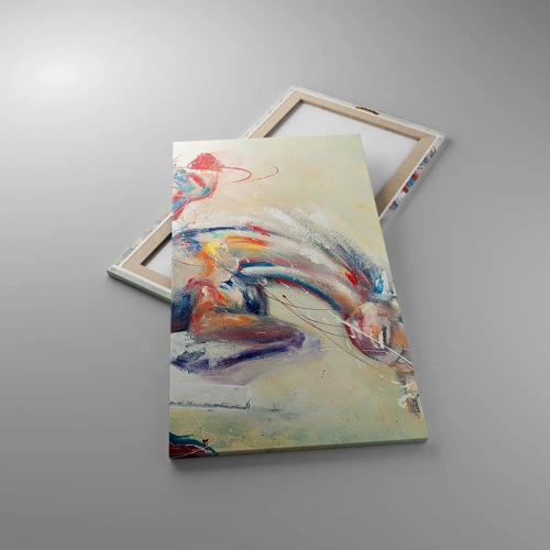 Cuadro sobre lienzo - Impresión de Imagen - Sujétate y vamos - 55x100 cm