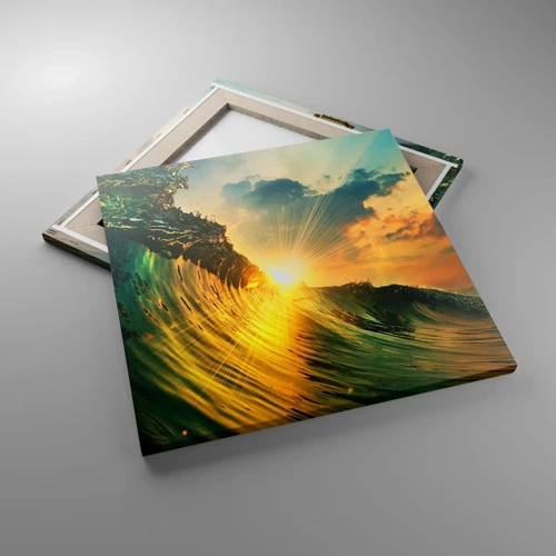 Cuadro sobre lienzo - Impresión de Imagen - Surfer, ¿dónde estás? - 50x50 cm