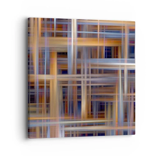 Cuadro sobre lienzo - Impresión de Imagen - Tejido de luz - 40x40 cm