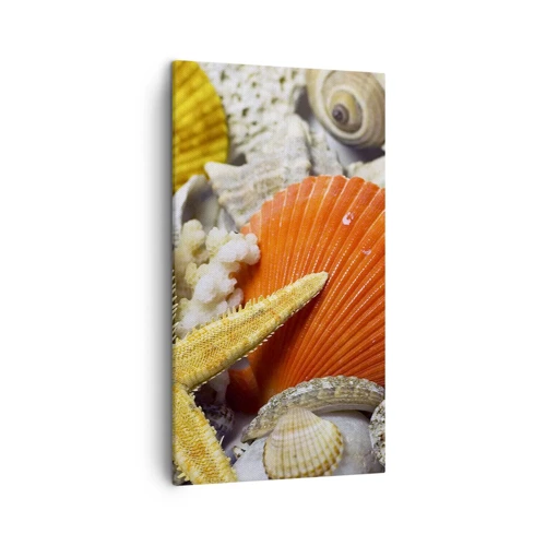 Cuadro sobre lienzo - Impresión de Imagen - Tesoros del océano - 45x80 cm