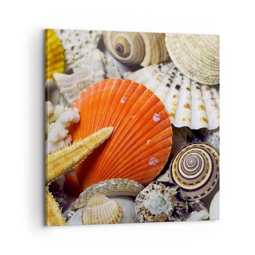 Cuadro sobre lienzo - Impresión de Imagen - Tesoros del océano - 60x60 cm