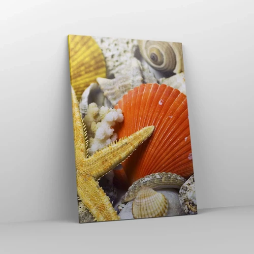 Cuadro sobre lienzo - Impresión de Imagen - Tesoros del océano - 70x100 cm