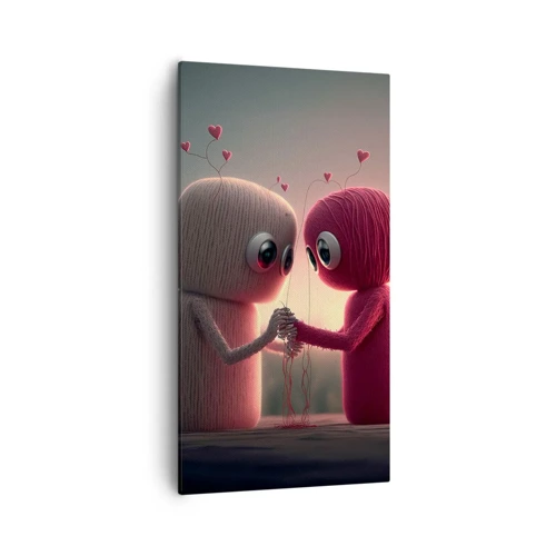 Cuadro sobre lienzo - Impresión de Imagen - Todo el mundo puede amar - 55x100 cm