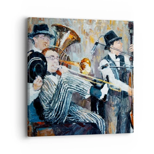 Cuadro sobre lienzo - Impresión de Imagen - Todo ese jazz - 40x40 cm