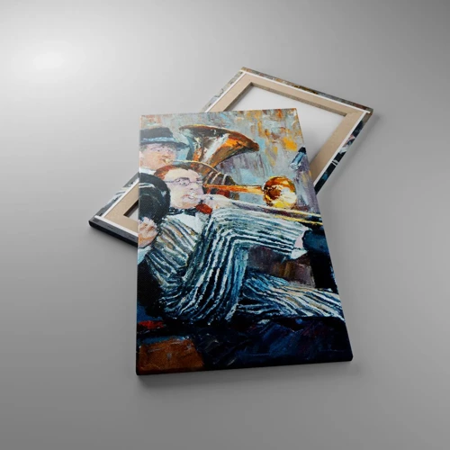 Cuadro sobre lienzo - Impresión de Imagen - Todo ese jazz - 45x80 cm