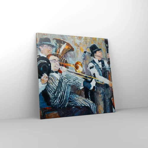 Cuadro sobre lienzo - Impresión de Imagen - Todo ese jazz - 70x70 cm