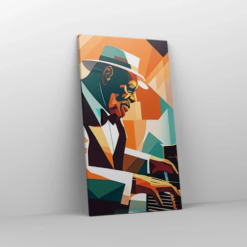 Cuadro sobre lienzo - Impresión de Imagen - Todo ese jazz que llevas dentro - 45x80 cm